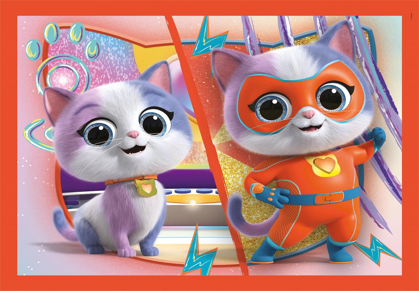 Пазл 4 в 1 Clementoni Disney Super Kitties 21531 від 3 років, фото №3
