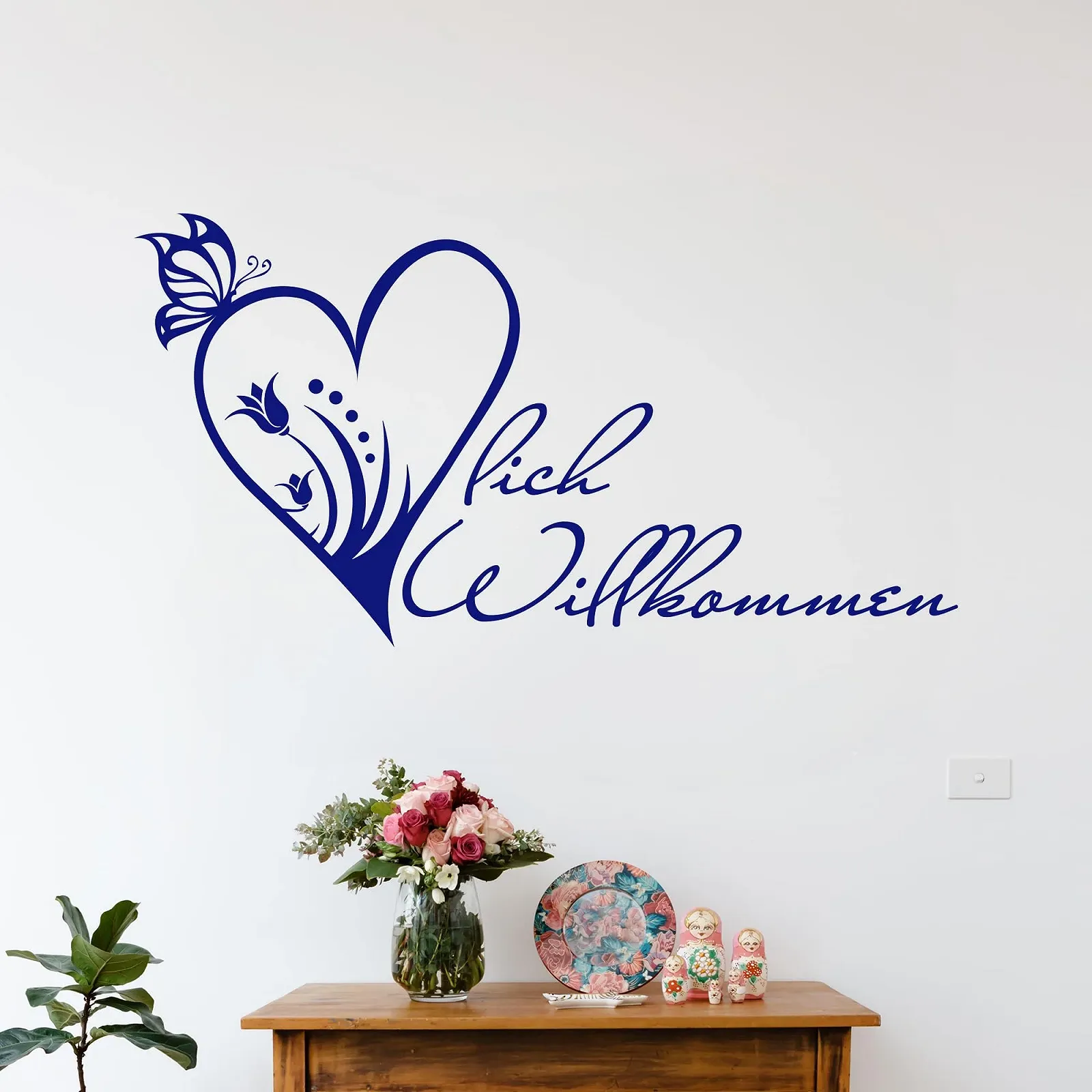 Наклейка на стену GRAZDesign Welcome 57 x 30 см Красная 031, фото №3