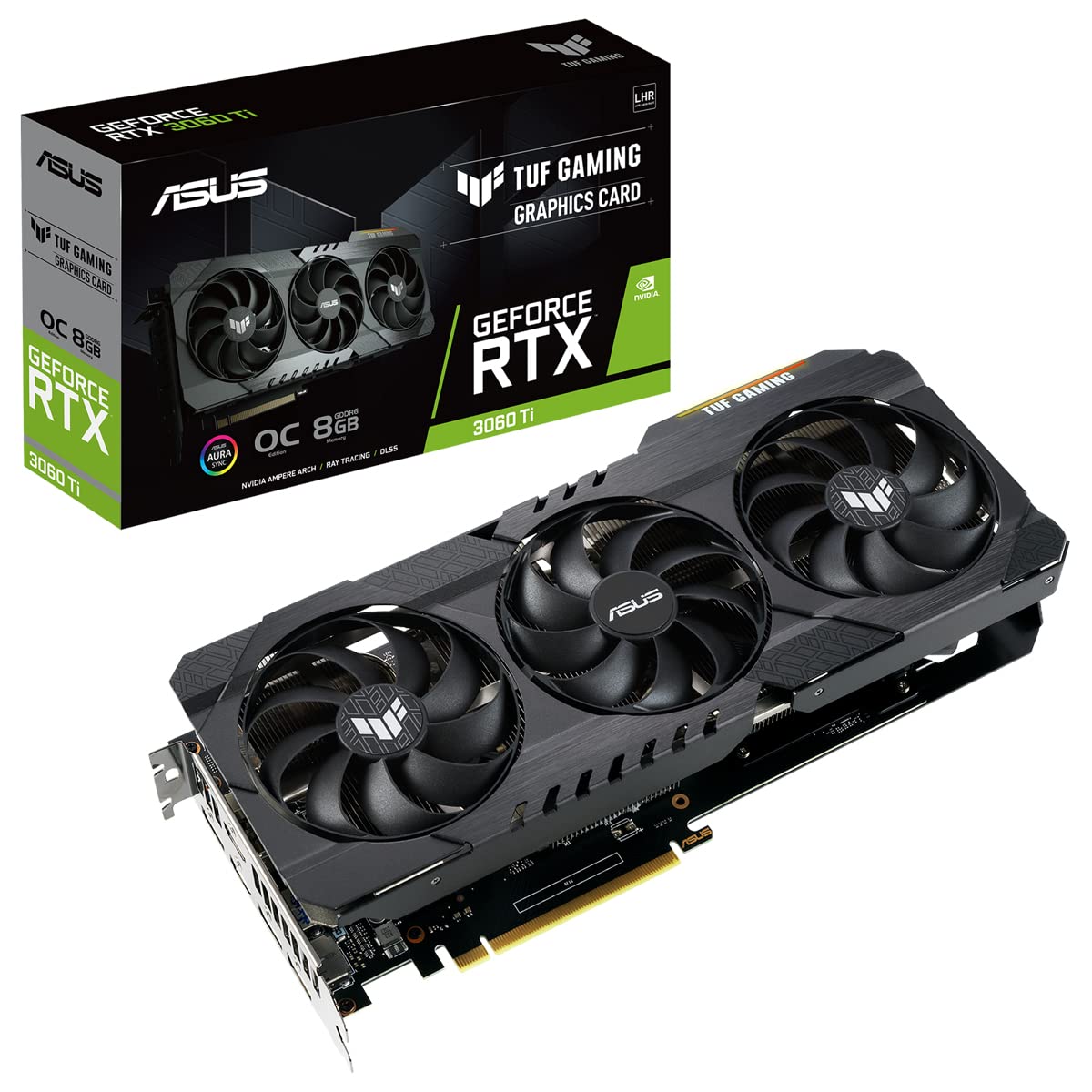 Видеокарта ASUS TUF Gaming GeForce RTX3060TI V2 8GB OC Edition, фото №1