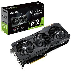 Відеокарта ASUS TUF Gaming GeForce RTX3060TI V2 8GB OC Edition - Фото 1