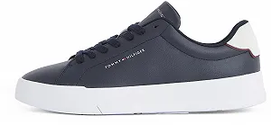 Кроссовки Tommy Hilfiger Low Court Leather Detail Essential - Фото 1