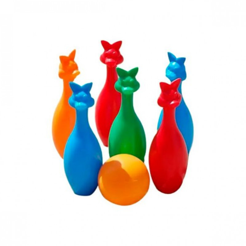 БАМСИК Кегли 6 1 шар зайцы, фото №1 БАМСИК Кегли 6 1 шар зайцы, фото №1