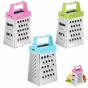 Набір міні-терок для сиру з нержавіючої сталі, 3 шт. - Фото 1