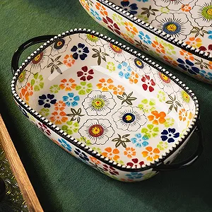 Форма для запекания керамическая прямоугольная 23.5 x 13 x 5 см Style D synthetic.ua - Фото 1