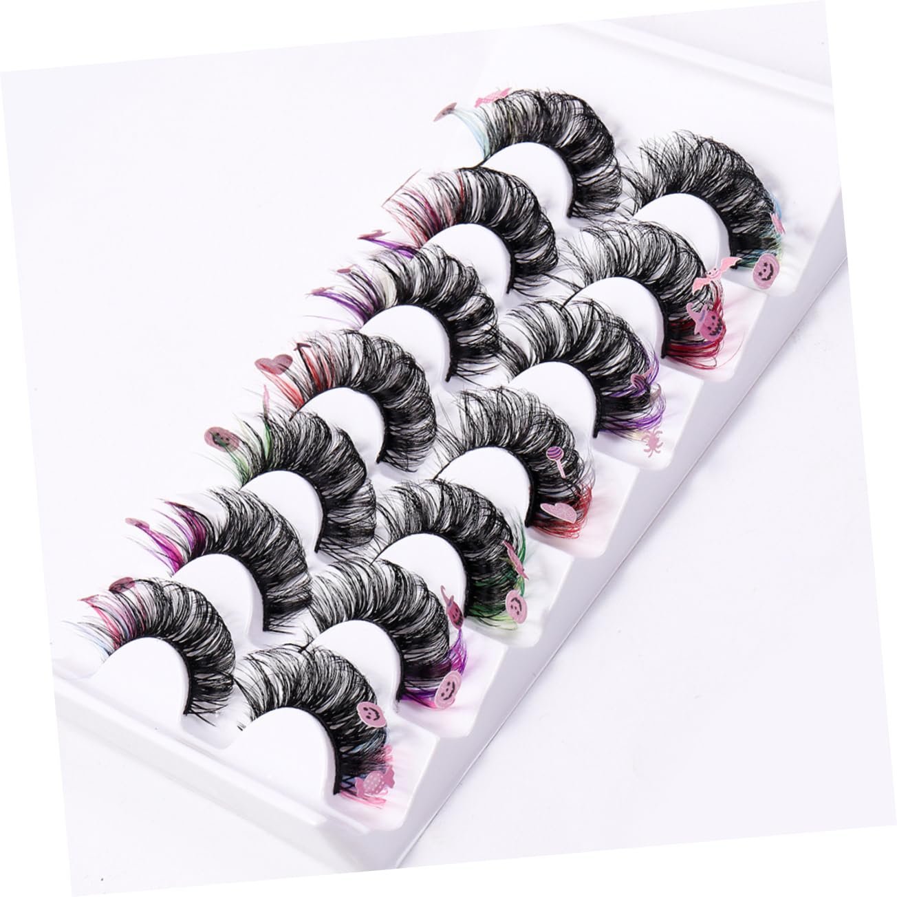 Накладні вії Ipetboom кольорові, 7 пар, штучне волокно, для косплею, подовжуючі, для макіяжу, фото №3 Накладні вії Ipetboom кольорові, 7 пар, штучне волокно, для косплею, подовжуючі, для макіяжу, фото №3