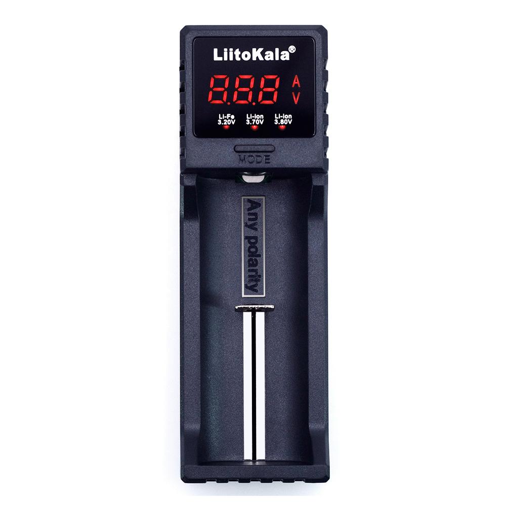 ЗУ универсальное Liitokala Lii-S1,1 канал LCD дисплей поддерживает Li-ion Ni-MH и Ni-Cd AA R6 ААA R03 AAAA С R14, фото №1