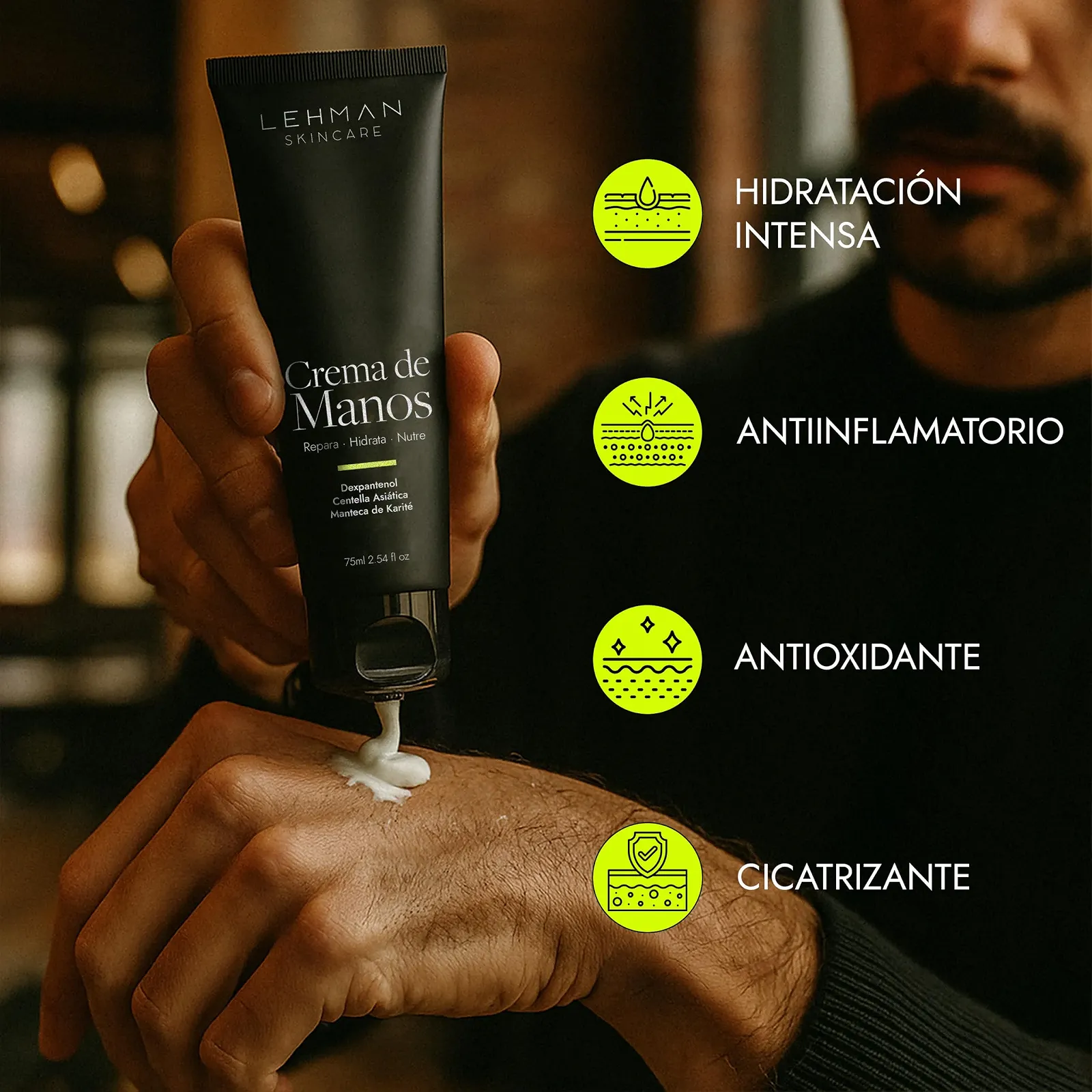 Крем для рук Centella Asiatica Восстанавливающий, Декспантенол, Увлажняющий, Масло сладкого миндаля и масло ши, фото №5