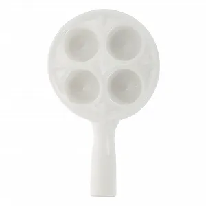 Форма для запікання равликів Керамічна з заглибленнями та ручкою Білий - Фото 1