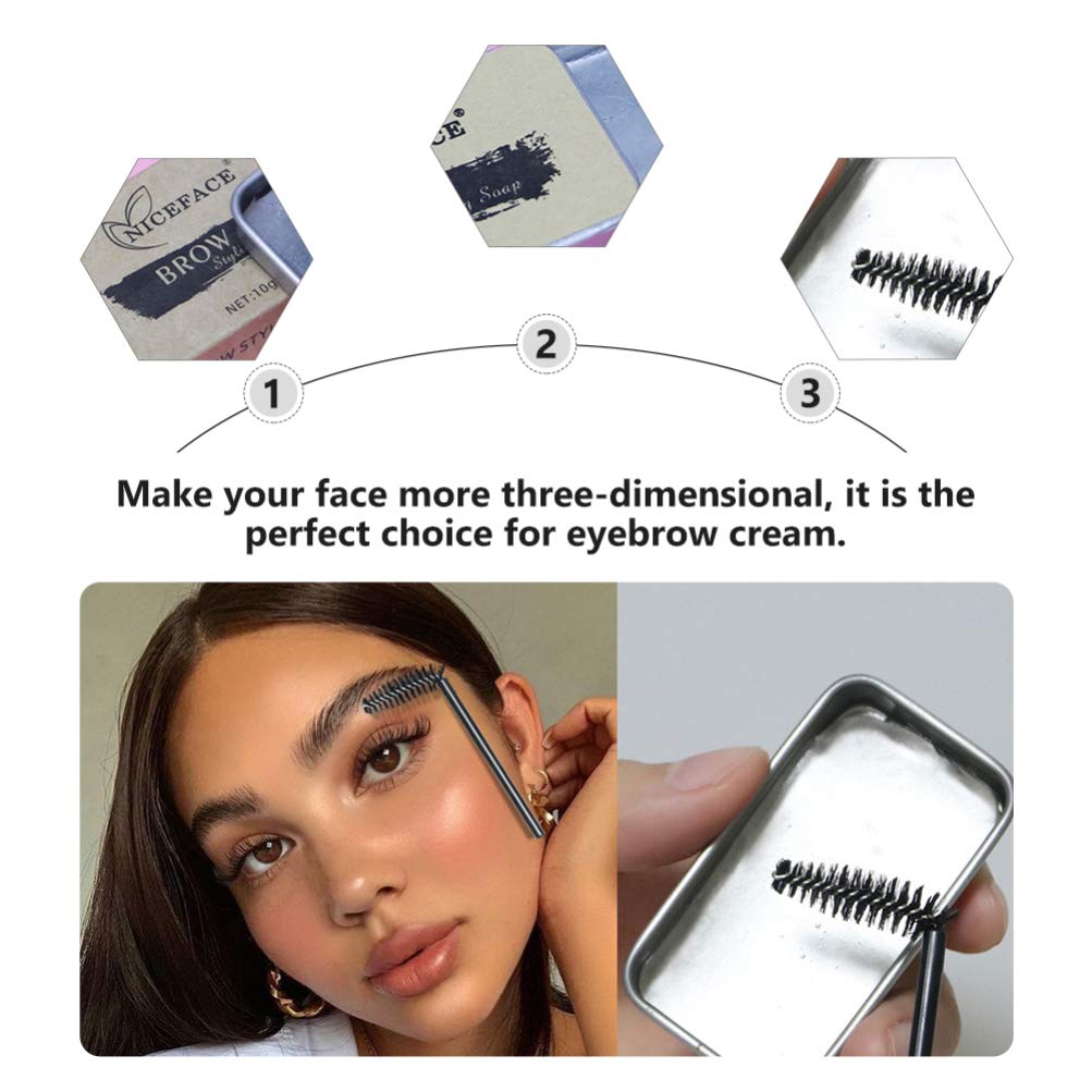 Набор Lurrose Eyebrow Styling Soap Kit Eyebrow Styling Wax Natural Brow Design, фото №6