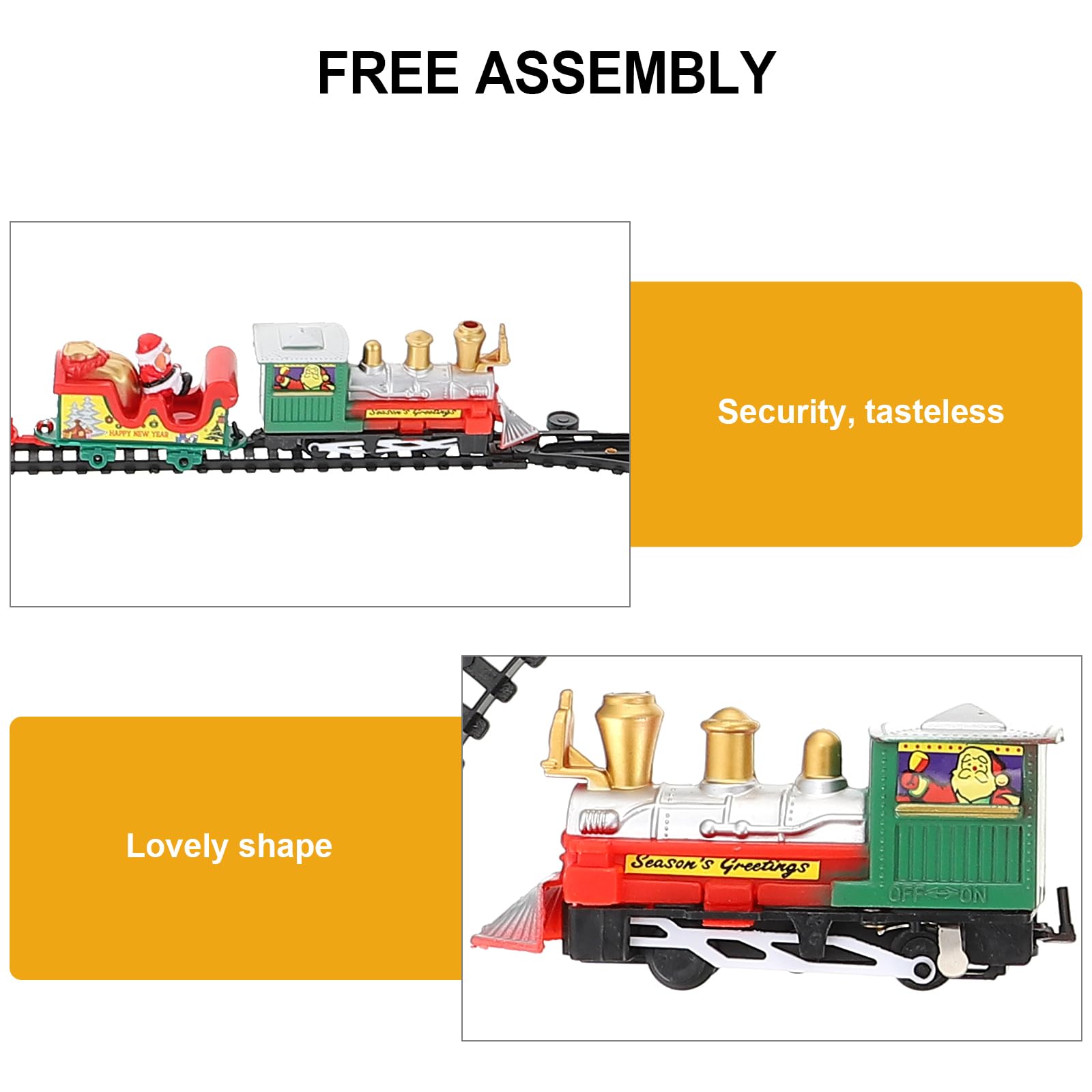 Іграшка Toddmomy Mini Train Electric Railway Toy with Music and Light, фото №6