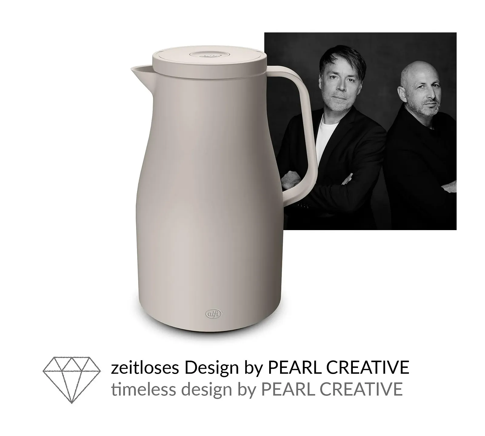 Термос-кавник alfi ECONSCIOUS 1.0 л, бежевий, з гігієнічною вставкою із загартованого скла з органічного пластику, фото №6