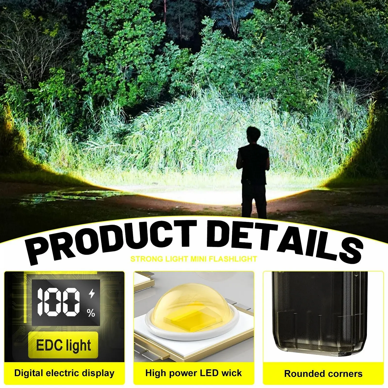 LED Ліхтар Акумуляторний Мініліхтар 600 люмен 4 режими IPX4 Водонепроникний, фото №3 LED Ліхтар Акумуляторний Мініліхтар 600 люмен 4 режими IPX4 Водонепроникний, фото №3