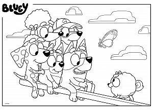 Эко-пазл Lisciani Bluey Blue Eco Puzzle DF 60 60 деталей 50 x 70 см synthetic.ua - Фото 1