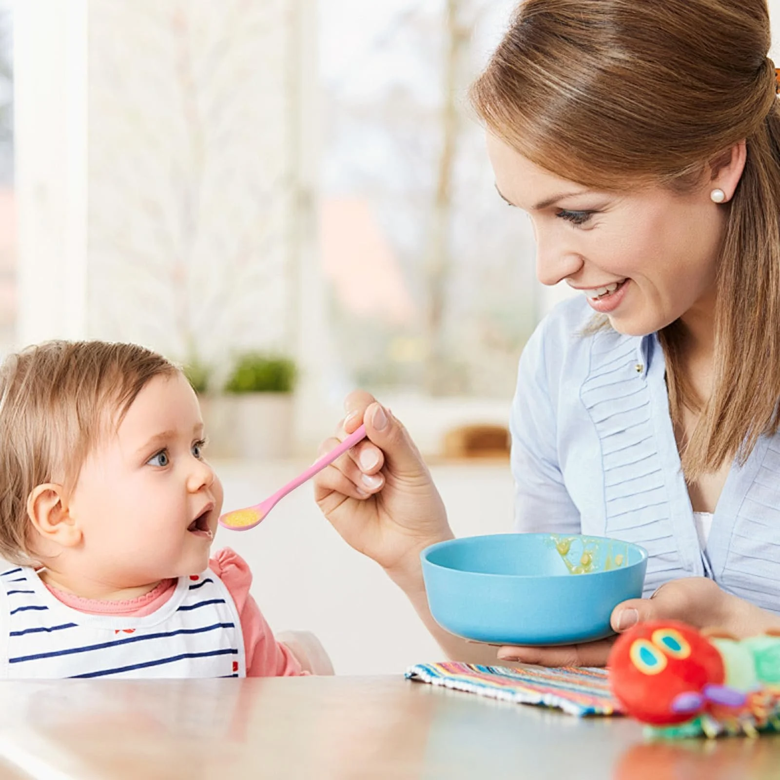 Ложка OWLMATE Пластикова Велика Latte 19 см, Набір 10 штук, фото №6