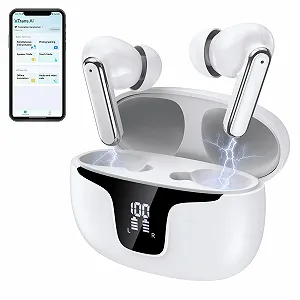 Навушники-перекладачі Gueray AI з підтримкою застосунку, Bluetooth 5.4, внутрішні для iOS та Android, 6 режимів та 112 мов - Фото 1