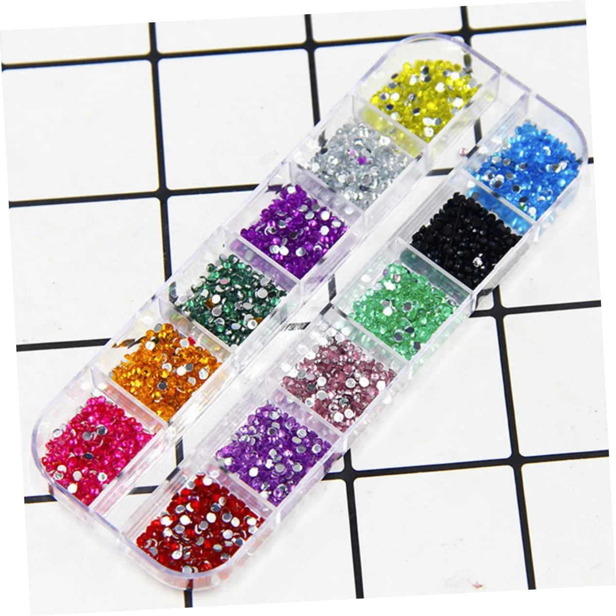 Наклейки Блестки для маникюра 3D Набор для Ногтей Петти 2000 шт. Разноцветные, фото №6