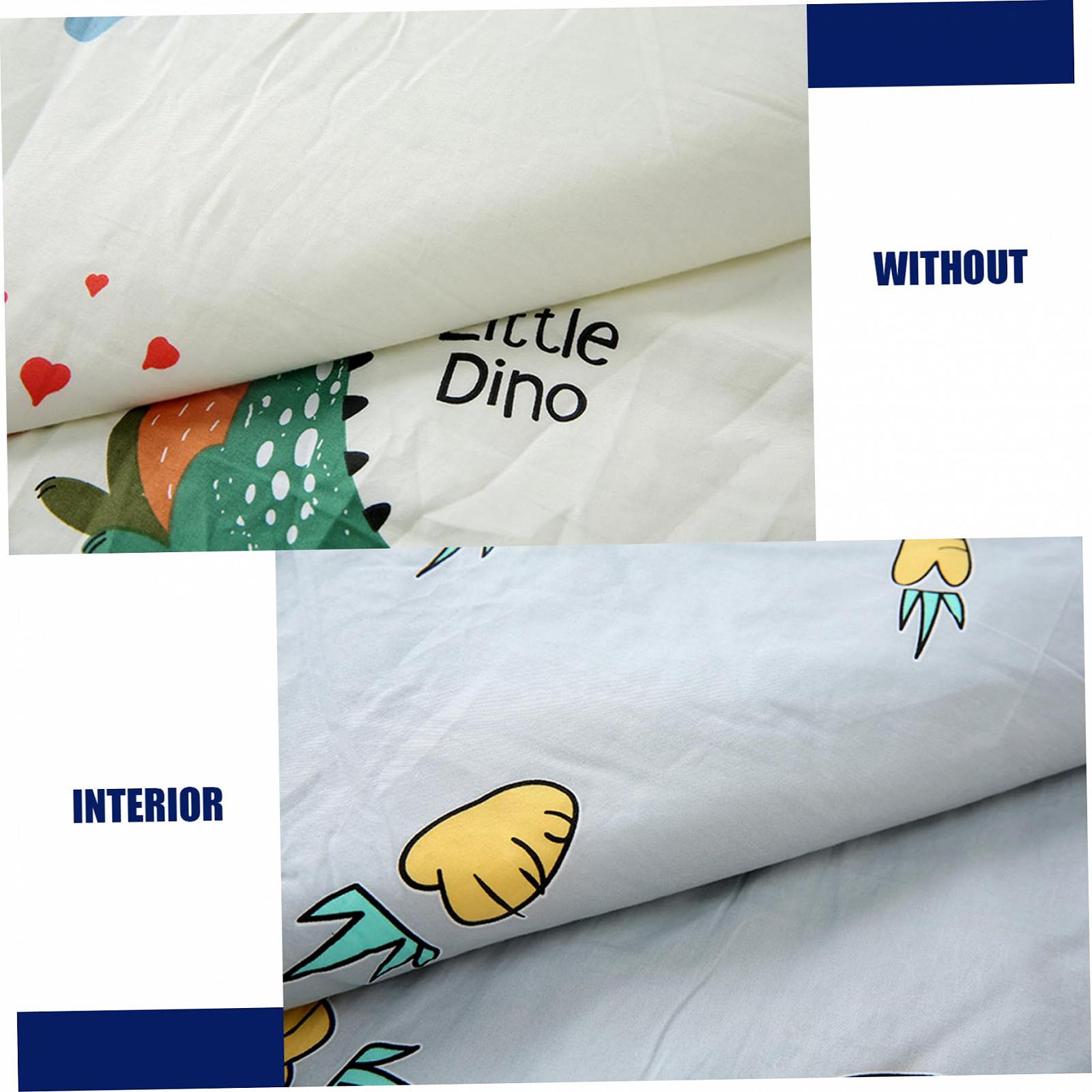 Спальний мішок Funny Dinosaur для дітей 74.8x29.5 дюймів з поліестеру та бавовни з блискавкою, фото №4