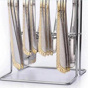 Набор столовых приборов 24 предмета на подставке Top Kitchen С Серебро - Фото 1