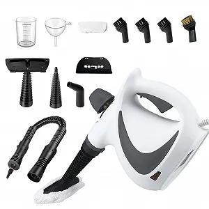 Пароочисник та парова швабра з набором аксесуарів та електричним плямовивідником для килимів, меблів та підлоги - Фото 1