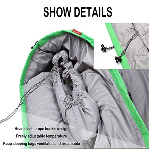 Спальний мішок для дорослих, пуховий, зимовий, приємний до шкіри, м'який, теплий, фото №7