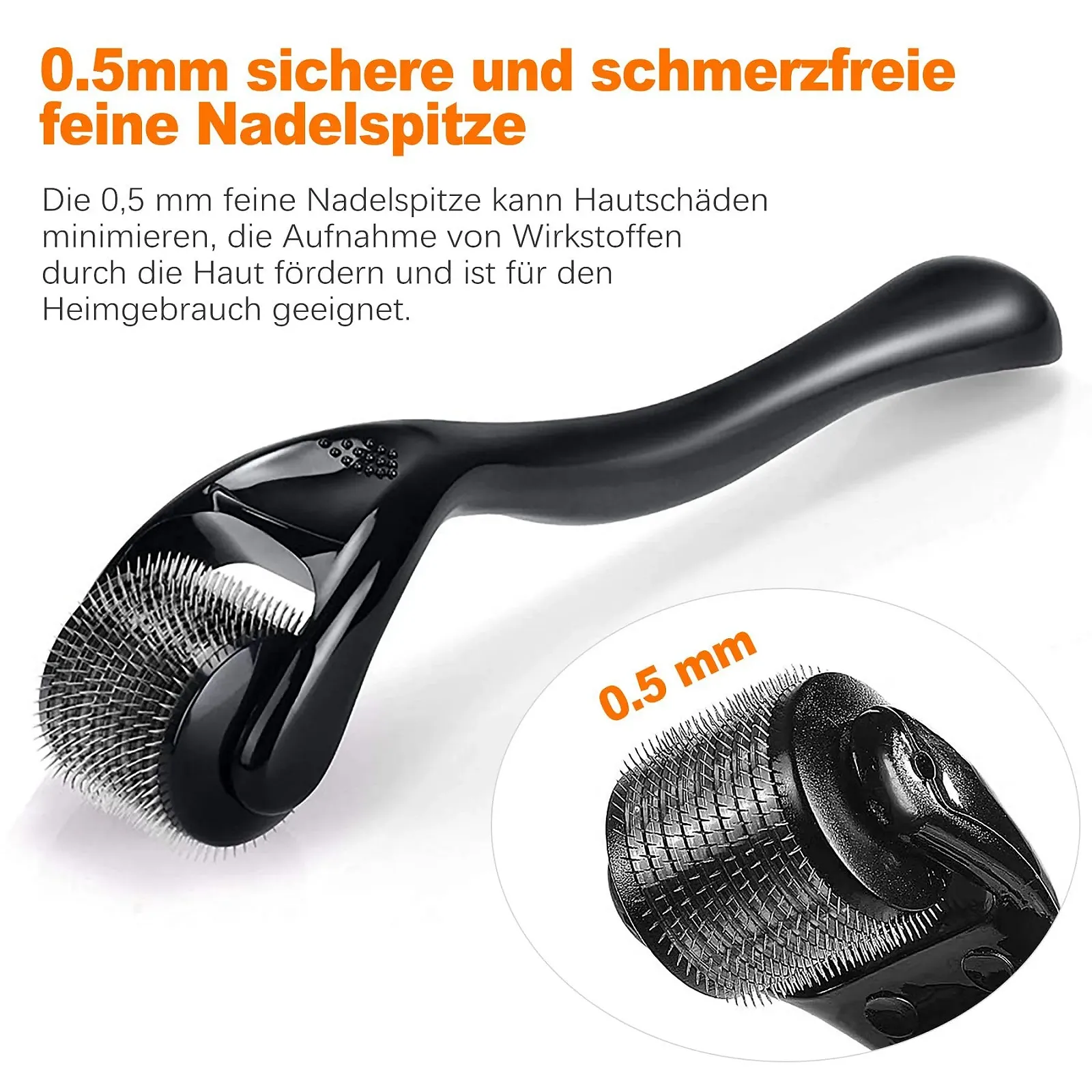 Дермаролер OioTuyi 0,5 мм для бороди та волосся, мікроголковий ролик, фото №6