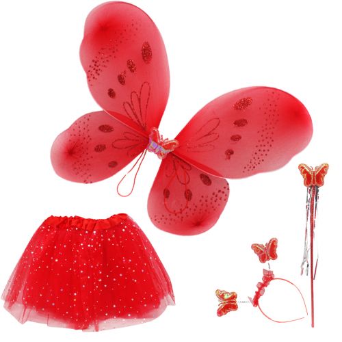 Костюм для праздника Бабочка красный [tsi221929-TSI], фото №1