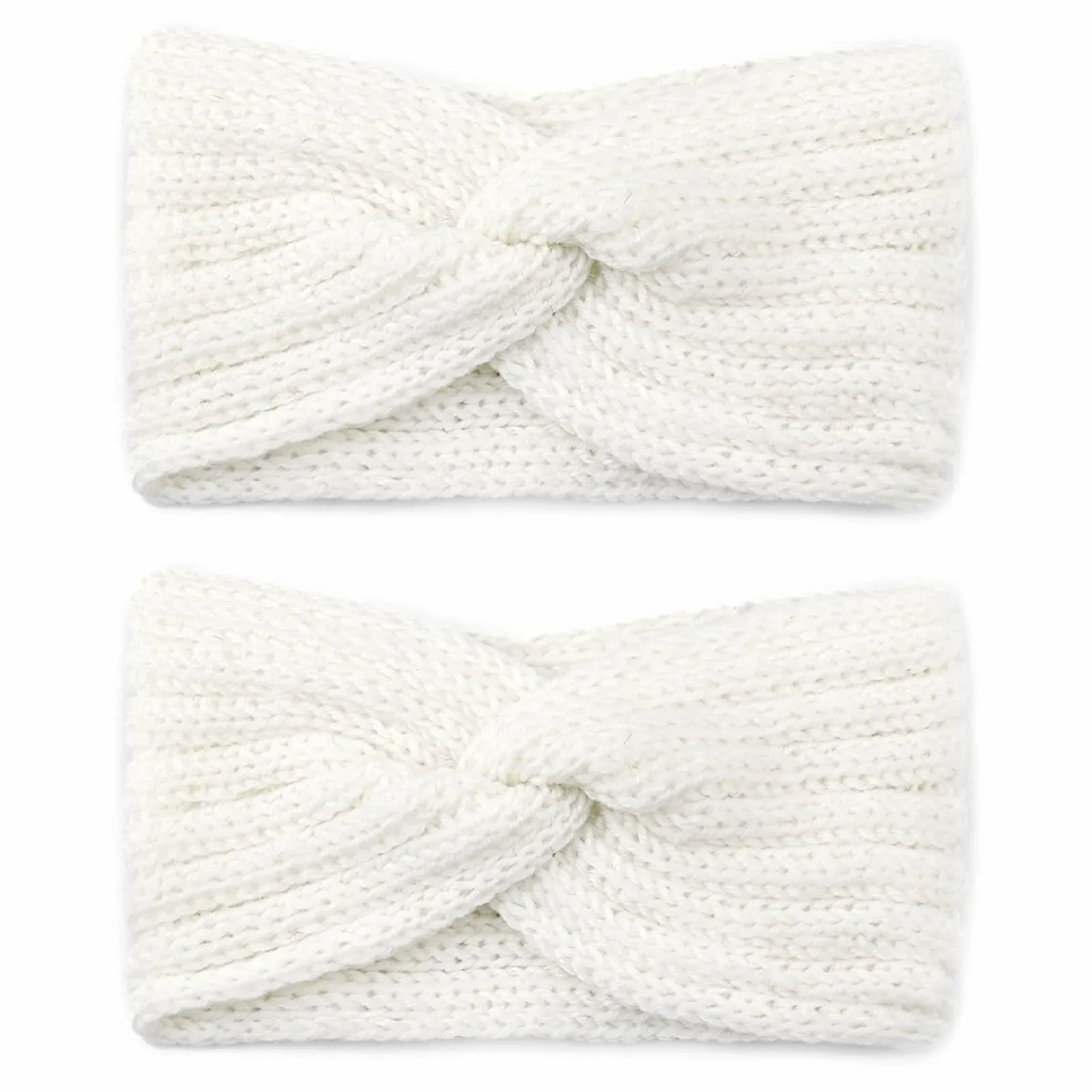 В'язана пов'язка на голову Жіноча Зимова, фото №1