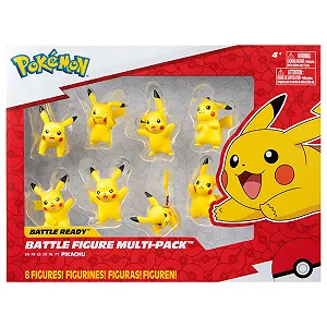 Набор виниловых фигурок Pokémon Battle Feature Pikachu 8 шт 5 см synthetic.ua - Фото 1