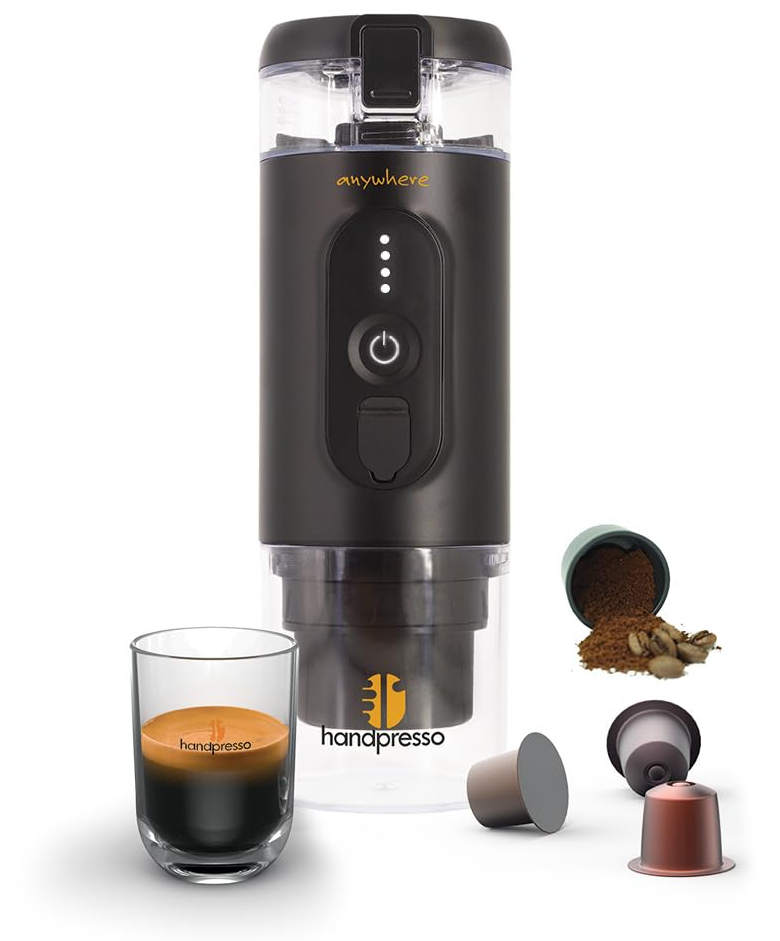 Портативна акумуляторна кавоварка Handpresso E-Presso 21700 Чорна, фото №1