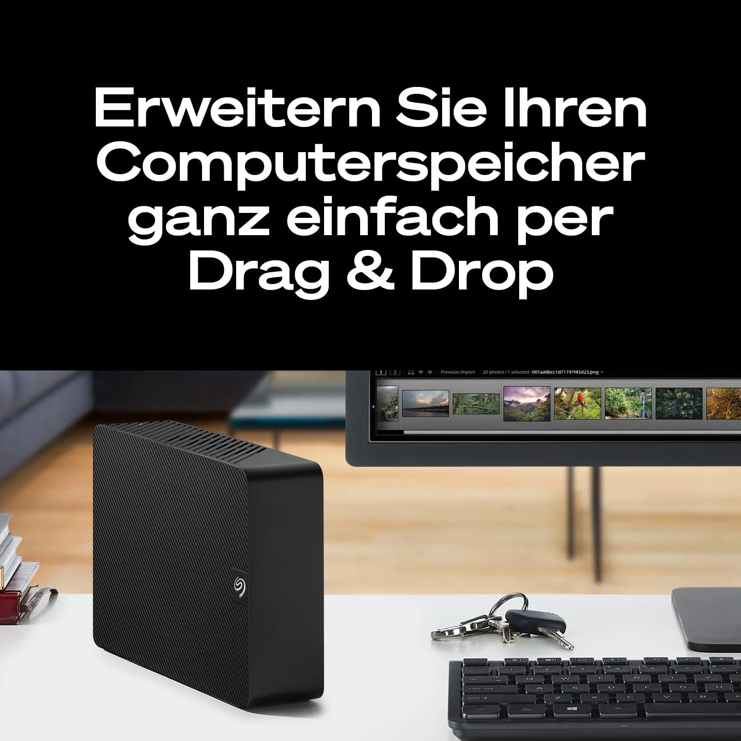 Зовнішній жорсткий диск Seagate Expansion Desktop STKP26000400 26ТБ 3.5" USB 3.0, фото №4 Зовнішній жорсткий диск Seagate Expansion Desktop STKP26000400 26ТБ 3.5" USB 3.0, фото №4