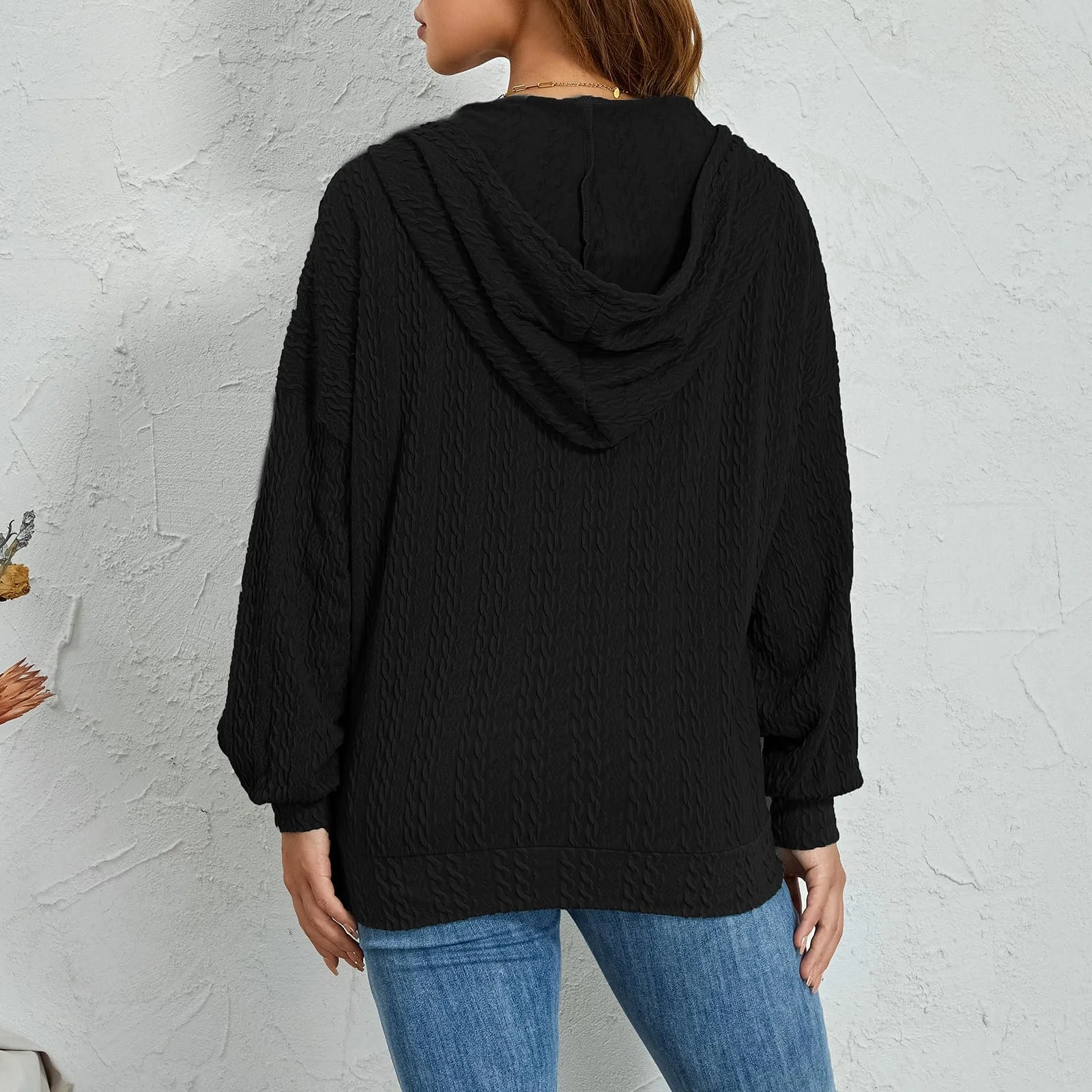 Женская Куртка Yoisdtxc Осенняя С Капюшоном Однотонная, фото №5 Женская Куртка Yoisdtxc Осенняя С Капюшоном Однотонная, фото №5