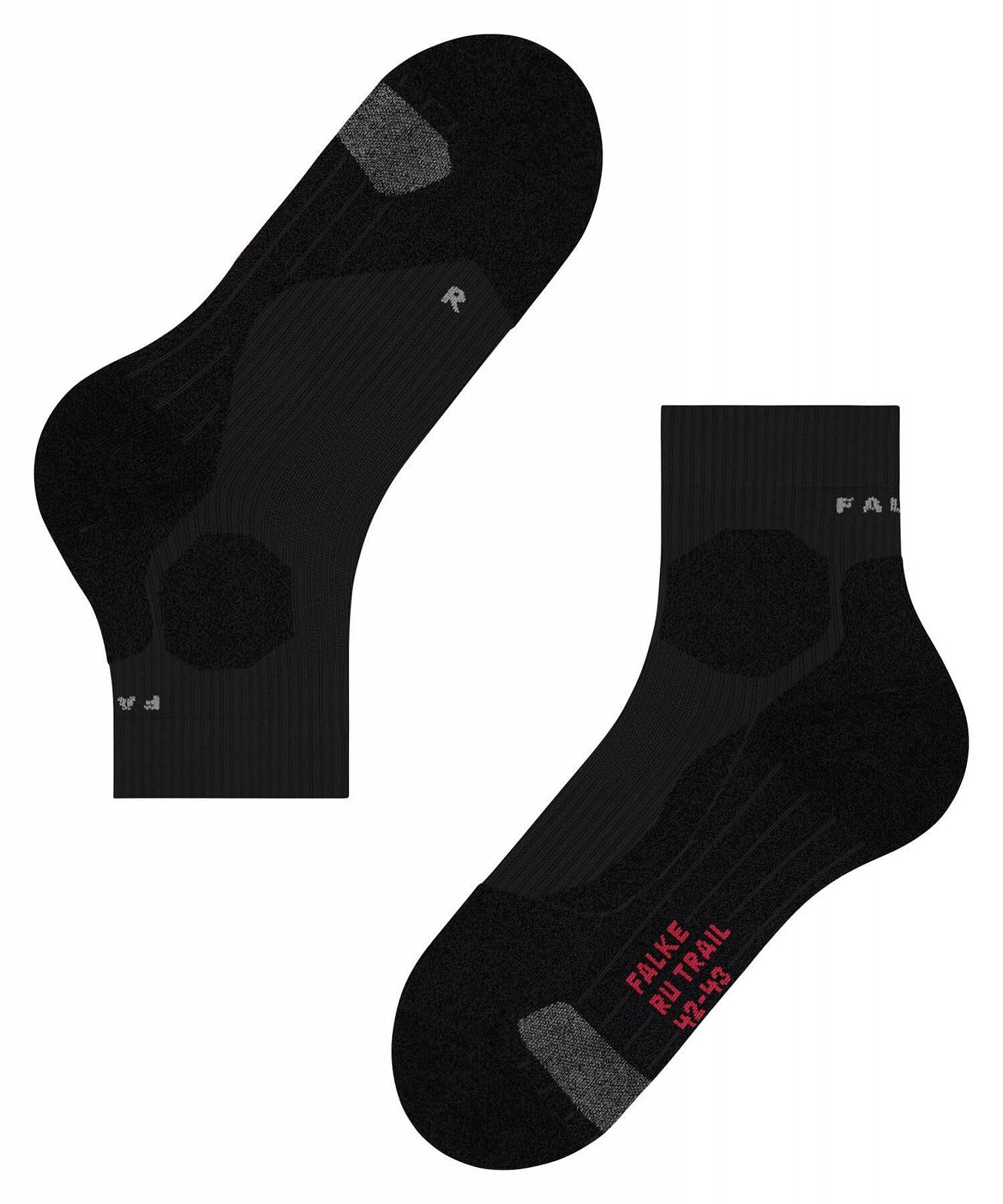 Носки для бега FALKE RU Trail Grip, средней толщины, амортизация, компрессия на лодыжке, стабилизирующие, быстросохнущие, дышащие, 1 пара, фото №7