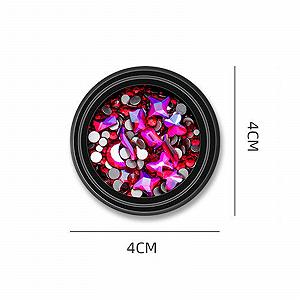 Стрази для нігтів Різні форми Блискучі Скляні Декоративні Аксесуари з Коробкою synthetic.ua - Фото 1