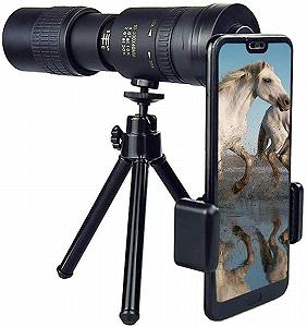 Монокуляр Super-Telezoom-Monokular-Teleskop для мобильных телефонов с адаптером для смартфонов, монокуляр Телескоп для походов, кемпинга, наблюдения за птицами - Фото 1