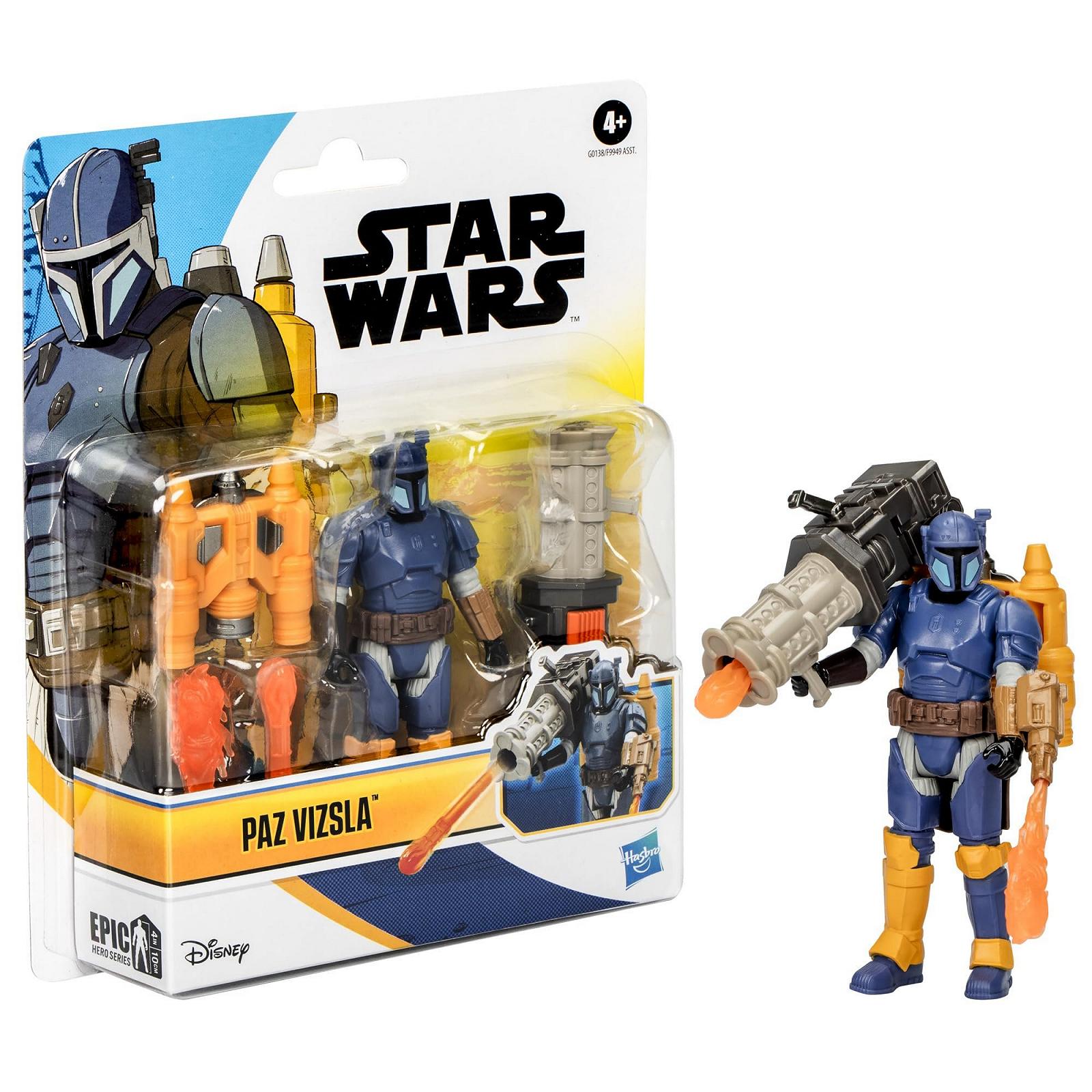 Фигурка Star Wars Epic Hero Series Paz Vizsla 10 см и снаряжение, фото №3