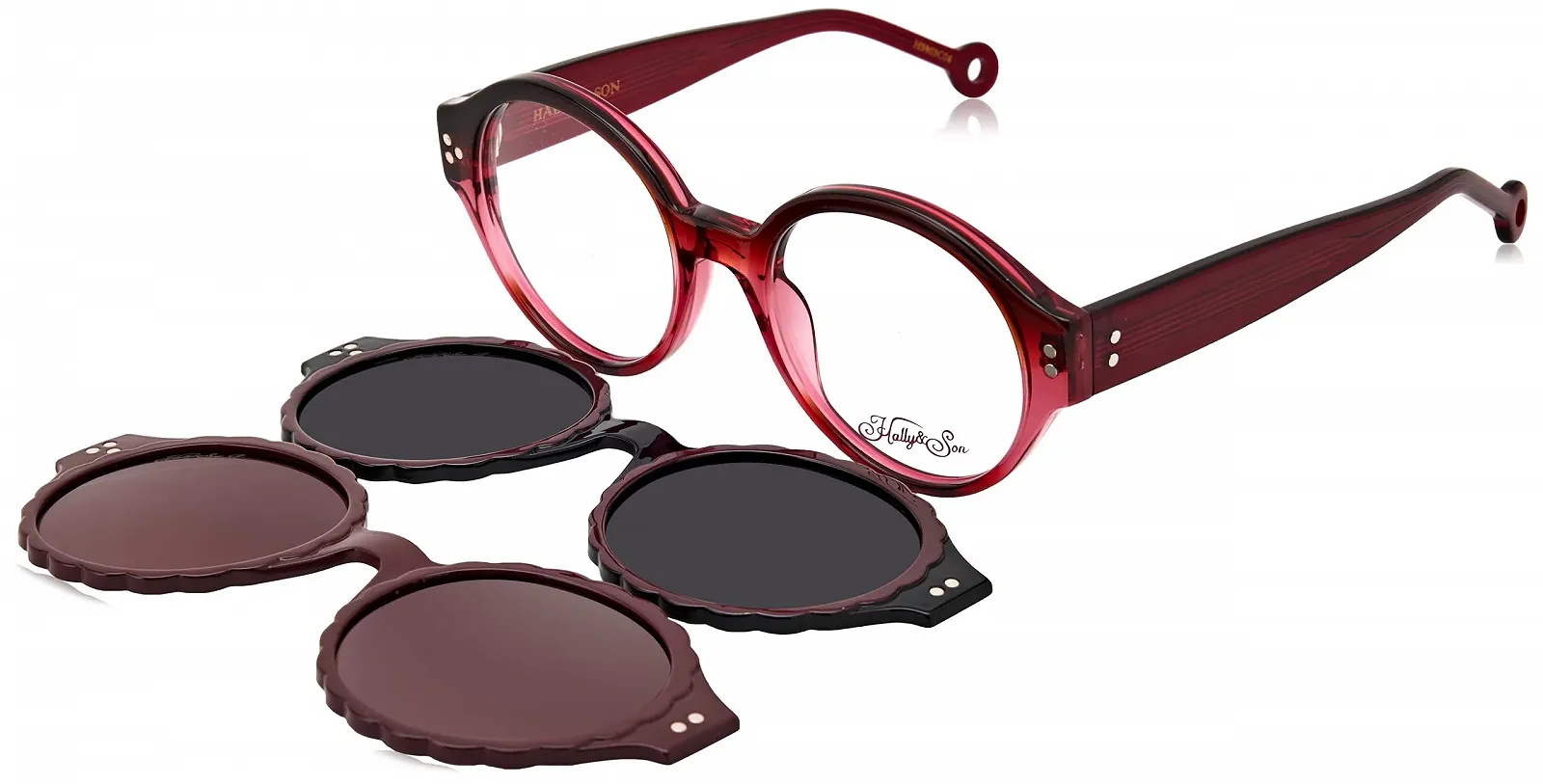 Оправа для очков Hally & Son Женская Hs903c04 Бордовый 52/20/140, фото №1