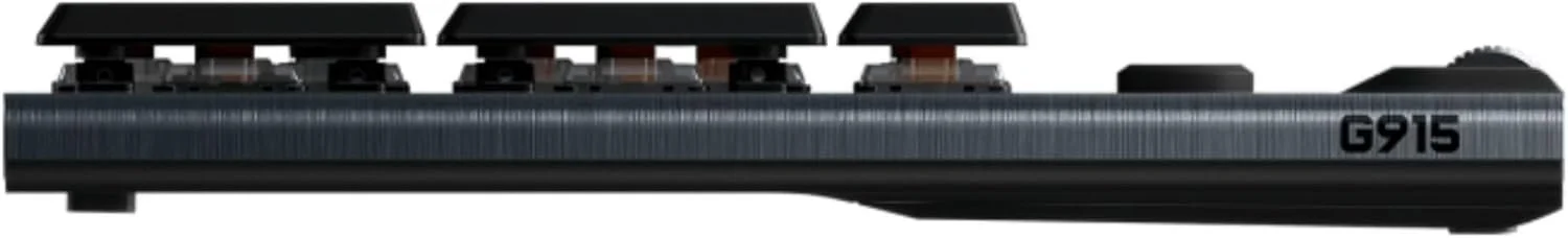 Ігрова бездротова клавіатура Logitech G915 Lightspeed / Механічна / USB / Bluetooth / Радіоканал / GL Tactile / RGB підсвітка / UKR / Carbon, фото №5 Ігрова бездротова клавіатура Logitech G915 Lightspeed / Механічна / USB / Bluetooth / Радіоканал / GL Tactile / RGB підсвітка / UKR / Carbon, фото №5