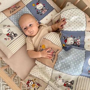 Комплект постельного белья 3 пр. фланель Пэчворк (В0509) synthetic.ua - Фото 1