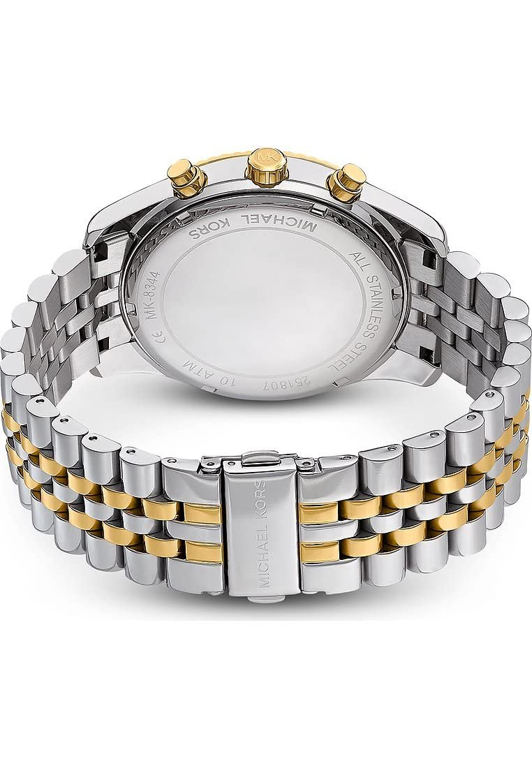 Чоловічий годинник MICHAEL KORS Lexington 45 мм, кварцовий хронограф, браслет з нержавіючої сталі, фото №7