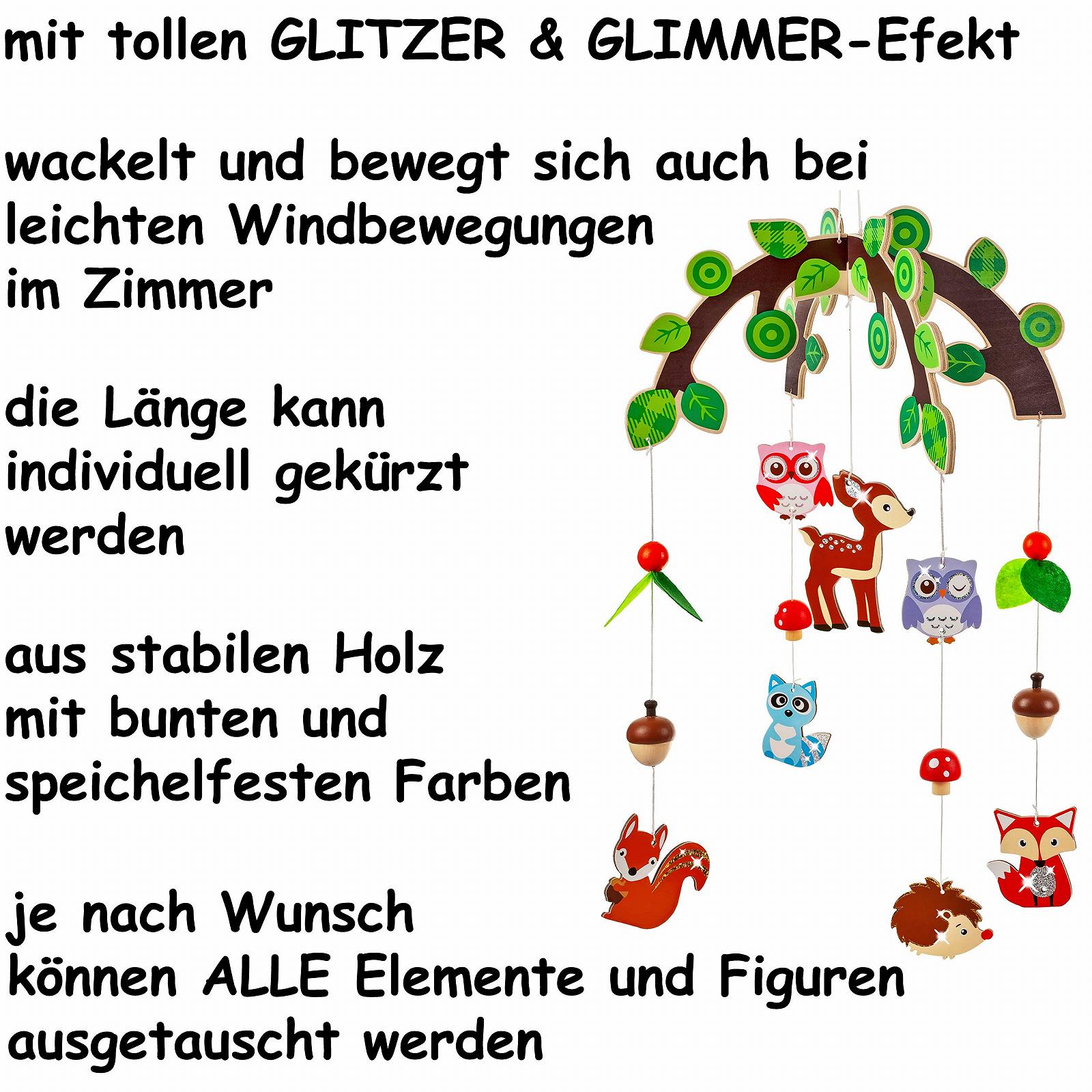 Деревянный мобиль alles-meine.de GmbH Мотив Животные в лесу и Совы, фото №4 Деревянный мобиль alles-meine.de GmbH Мотив Животные в лесу и Совы, фото №4