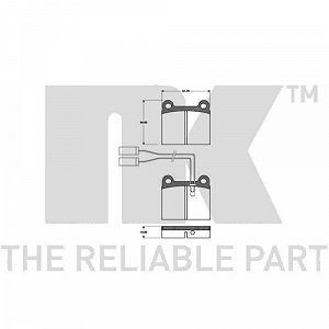 Ремкомплект тормозного суппорта NK 8899016 для CITROËN PEUGEOT, передняя ось synthetic.ua - Фото 1