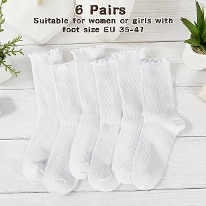 Шкарпетки з рюшами EU 35-41 synthetic.ua - Фото 1