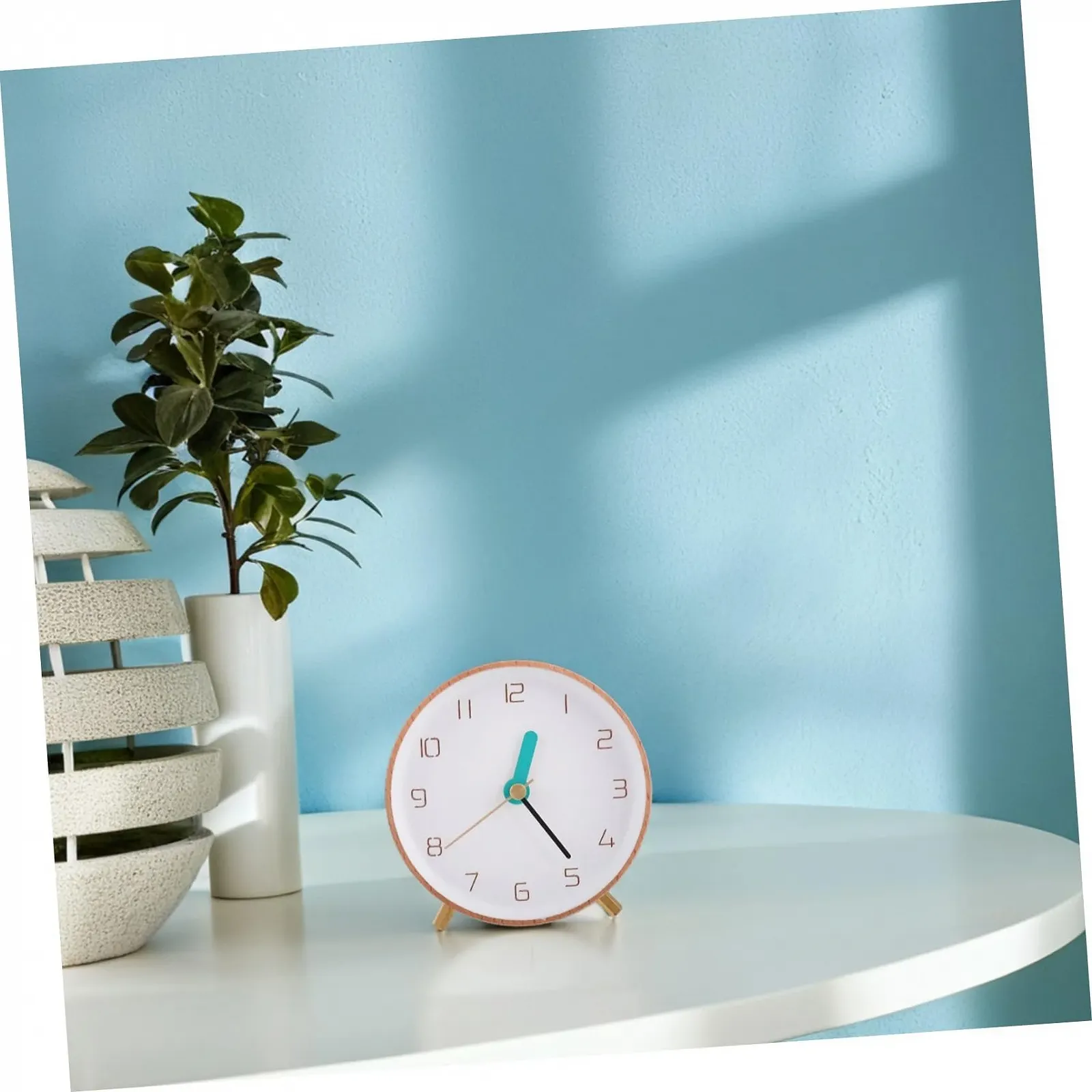 Годинник Настільний PartyKindom Дерев'яний Аналоговий Мінімалістичний Великі Цифри, фото №4 Годинник Настільний PartyKindom Дерев'яний Аналоговий Мінімалістичний Великі Цифри, фото №4