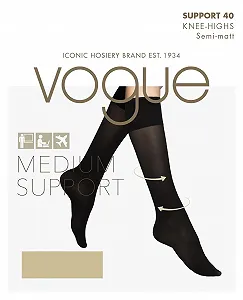 Жіночі шкарпетки до коліна Vogue Support, 40 ден, з середньою підтримкою, 1 пара synthetic.ua - Фото 1