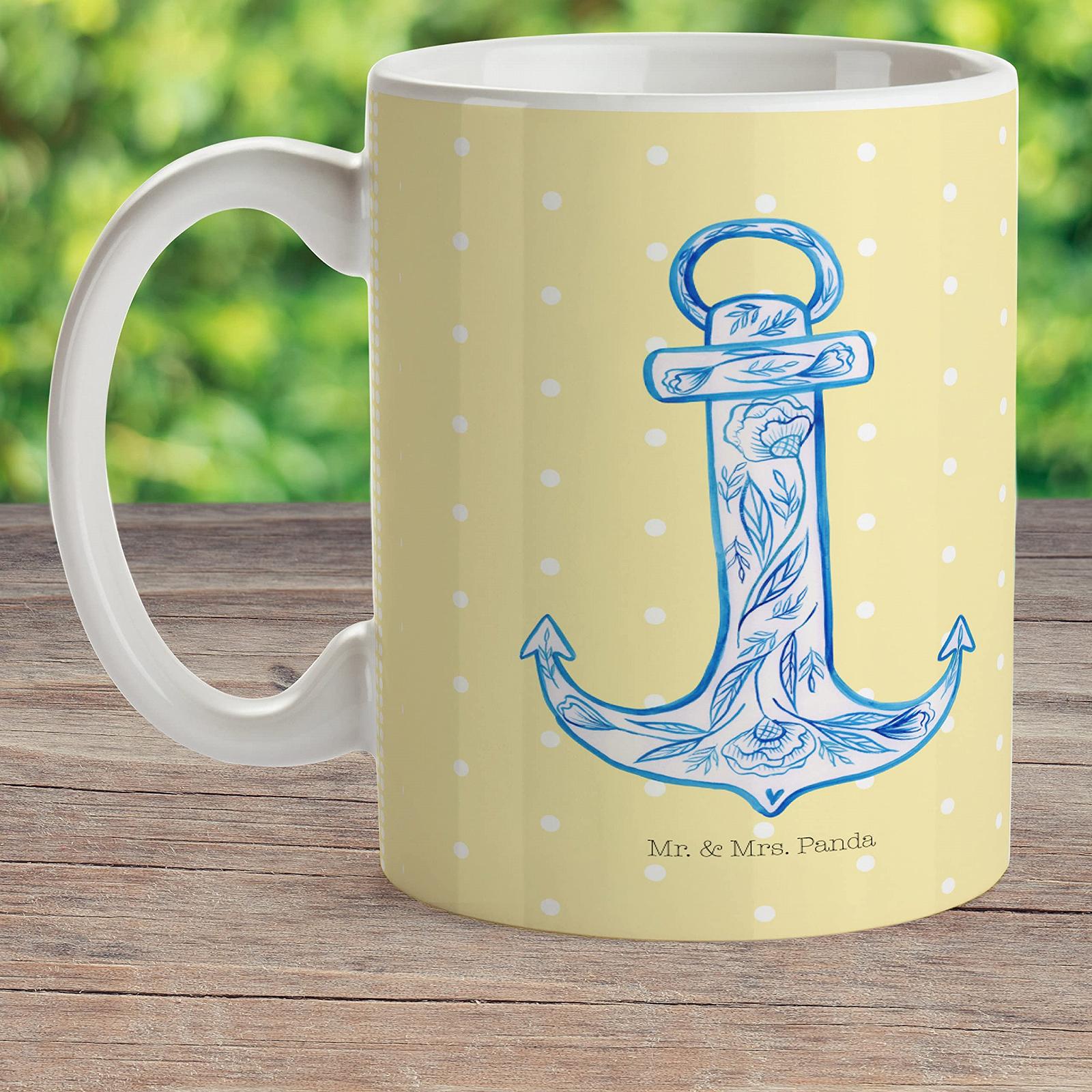 Дитяча Кружка Mr. & Mrs. Panda Anchor Blue Пластикова, фото №2