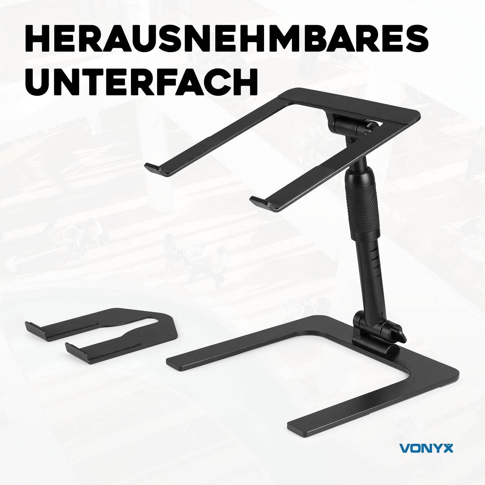 Стійка для ноутбука Vonyx DJLC2 Регульована по висоті, фото №4 Стійка для ноутбука Vonyx DJLC2 Регульована по висоті, фото №4