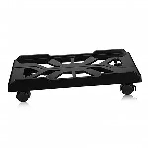 Мобильная Подставка для Компьютерного Блока UKCOCO с Колесиками и Телескопической Функцией, Прочная Подставка для Настольного ПК для Офиса и Школы, Держатель ЦП Напольный с Механизмом Блокировки - Фото 1