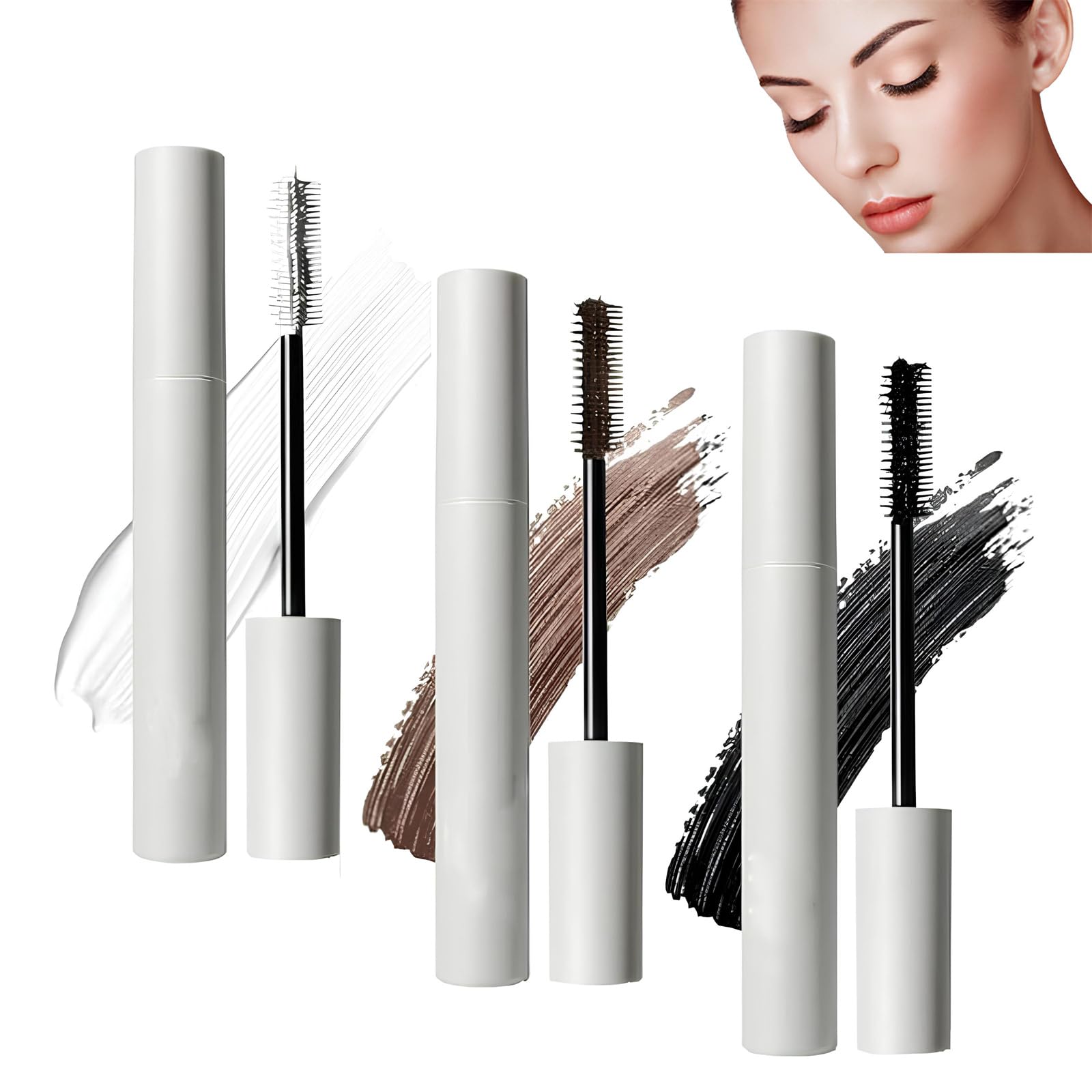 Туш для вій Long Lasting, Voluminous, False Lash Effect, Curl and Volume, Sculpted White, фото №1