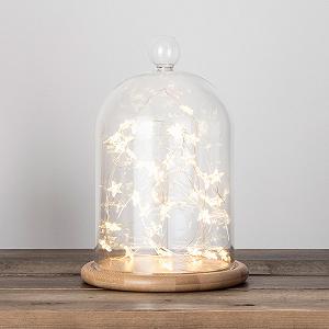 Гірлянда Lights4fun Micro LED Star Wire, теплий білий, на батарейках, з таймером synthetic.ua - Фото 1