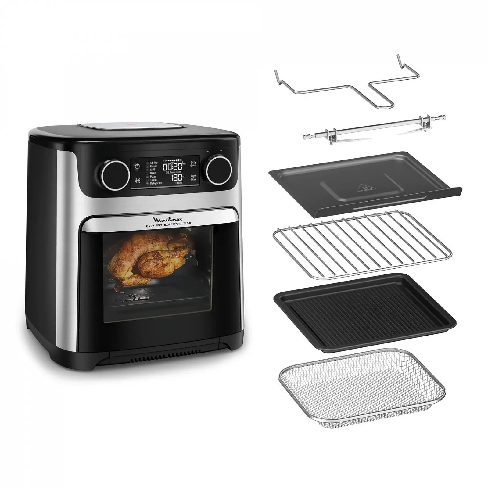 Мультипіч-піч Moulinex Easy Fry AL556DF0 15 л 9 програм Black Stainless Steel, фото №1 Мультипіч-піч Moulinex Easy Fry AL556DF0 15 л 9 програм Black Stainless Steel, фото №1